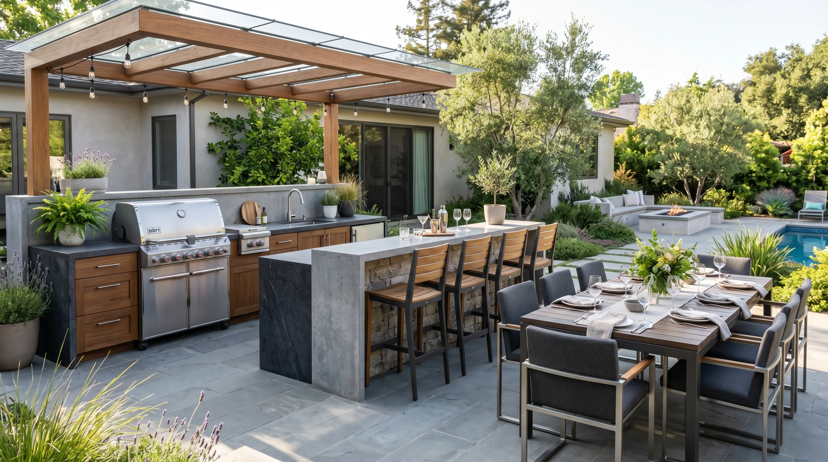 Fire Pit Area for Evening Hosting